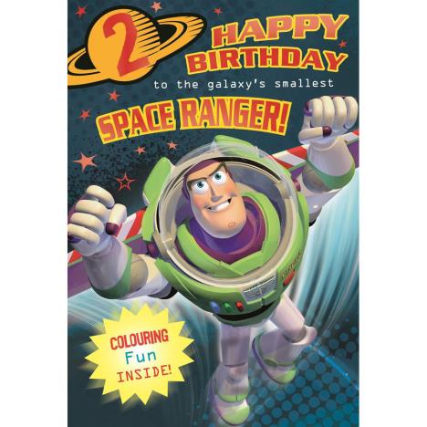 2nd Birthday Space Ranger Disney Toy Story Activity Birthday Card  £1.85