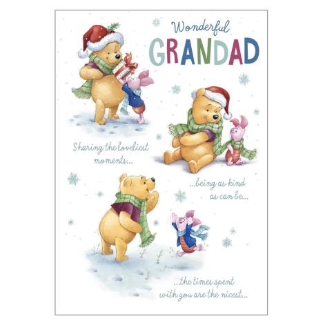 Wonderful Grandad Winnie The Pooh Christmas Card  £1.85