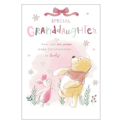 Special Granddaughter Winnie The Pooh Christmas Card  £1.85