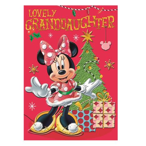Lovely Granddaughter Minnie Mouse Christmas Card  £2.40