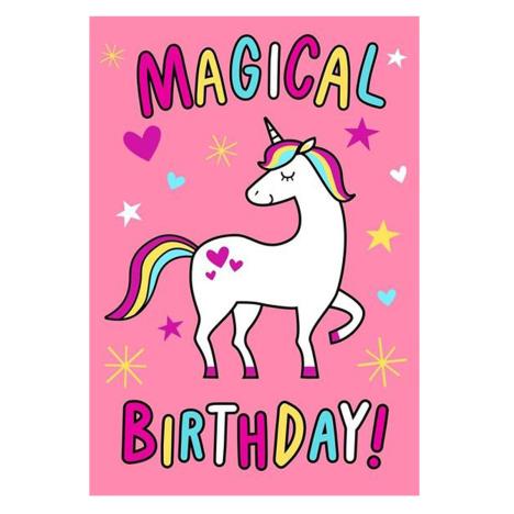 Unicorn Magical Birthday Card  £0.25