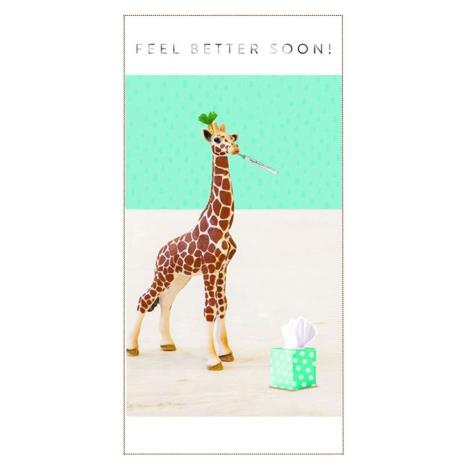 Giraffe Feel Better Soon Card  £1.00