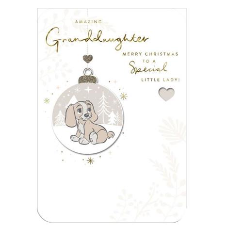 Granddaughter Lady & The Tramp Christmas Card  £2.99