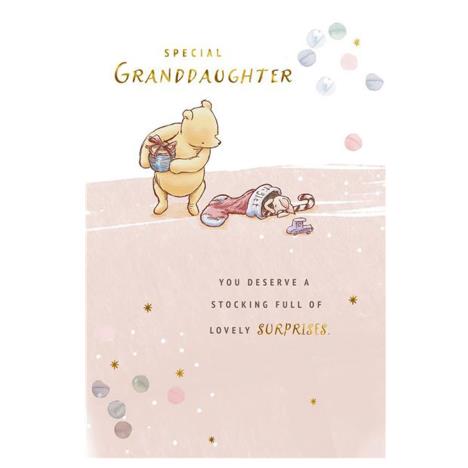 Granddaughter Winnie The Pooh Christmas Card  £2.49