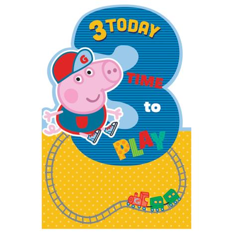 3 Today George Peppa Pig Birthday Card  £0.99