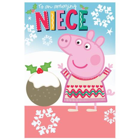 Amazing Niece Peppa Pig Christmas Card  £2.19