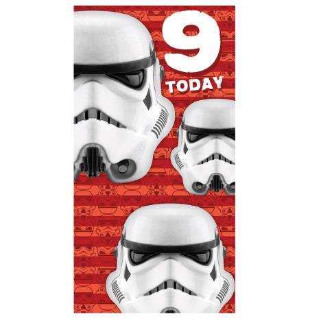Star Wars Storm Trooper 9th Birthday Card  £1.99