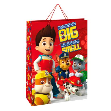Large Paw Patrol No Job Too Small Red Gift Bag  £1.49