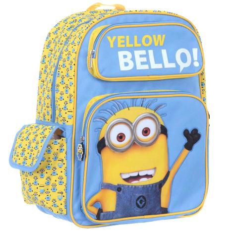 Yellow Bello Large Minions Backpack With Pockets   £19.99