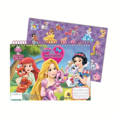 A4 Disney Princess Spiral Sketch Book With Stickers  £1.99