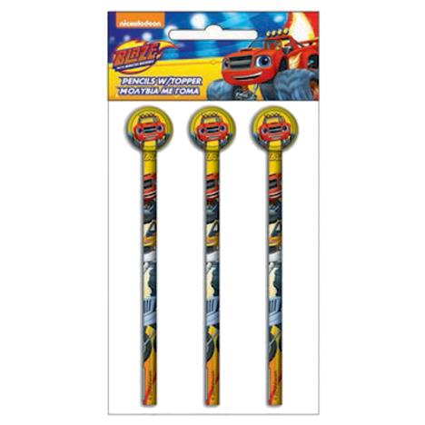 Blaze & The Monster Machines Pencil With Topper Set of 3  £1.69