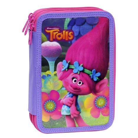 Trolls Triple Decker Filled Pencil Case   £12.99