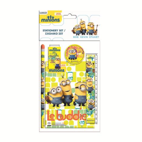 Minions Le Buddies 5 Piece Stationery Set  £1.99