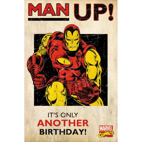 Man Up Iron Man Marvel Birthday Card  £1.69