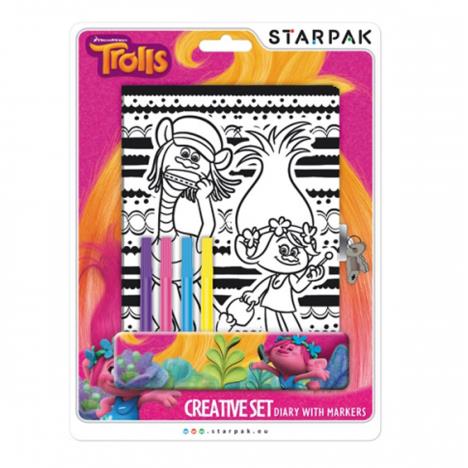 Trolls Colour Your Own Lockable Secret Diary  £5.49