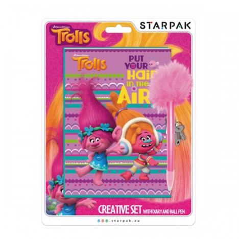 Trolls Lockable Secret Diary with Fluffy Pen  £5.49