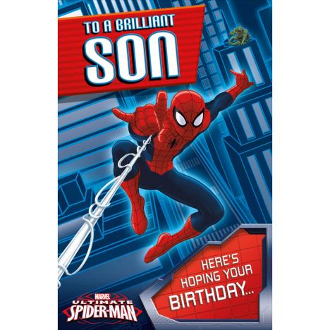 Brilliant Son Spiderman Pop Up Birthday Card  £2.99