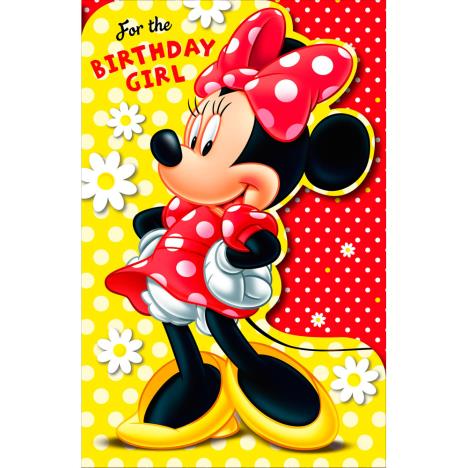 Birthday Girl Minnie Mouse Birthday Card  £1.89