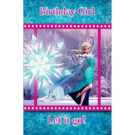Birthday Girl Holographic Disney Frozen Birthday Card  £3.45