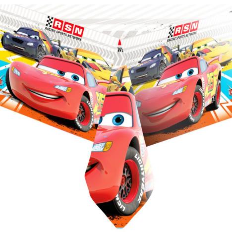 Disney Cars Chequered Flag Plastic Table Cover  £3.99
