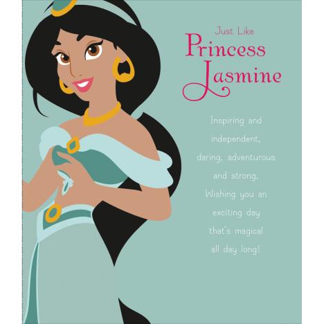 Princess Jasmine Disney Princess Birthday Card  £1.89