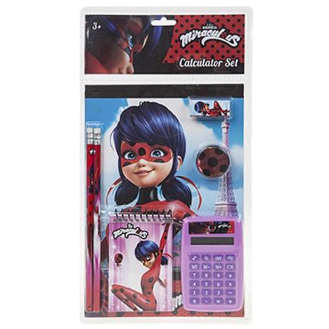 Miraculous Ladybug 7 pcs Calculator Stationery Set  £5.99