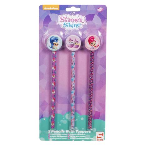 Shimmer & Shine Set of 3 Pencils with Eraser Toppers  £1.69