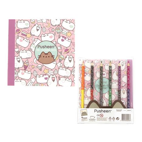 Pusheen Mini Travel Colouring Book Set  £10.49