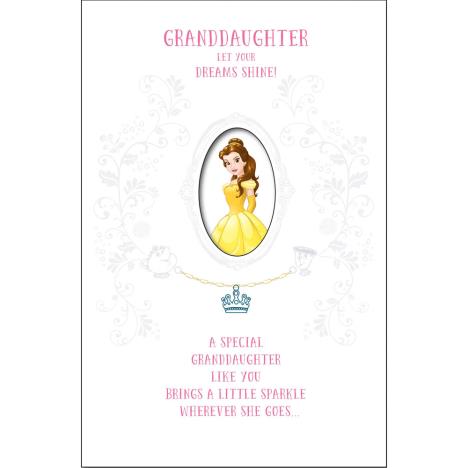 Granddaughter Belle Disney Princess Birthday Card With Magical Charm  £3.45