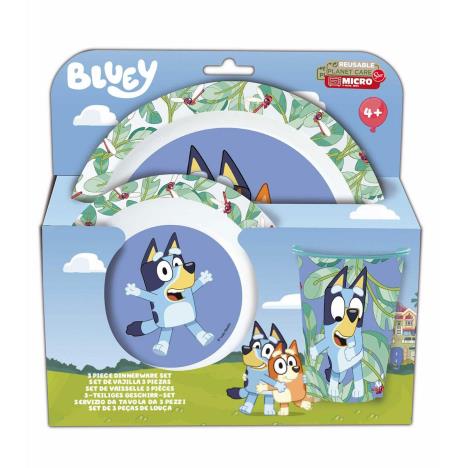 Bluey Boxed 3 Piece Microwavable Mealtime Set  £10.99