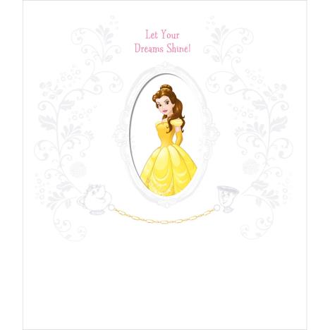 Belle Disney Princess Birthday Card With Magical Charm  £2.99