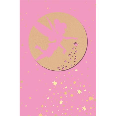 Pink Silhouette Disney Tinkerbell Card  £2.49