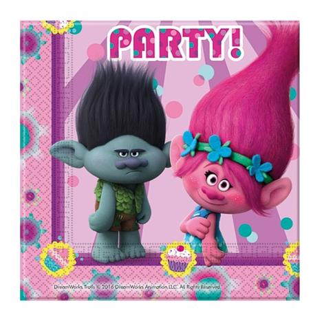 Trolls Paper Napkins (Pack of 20)  £2.99
