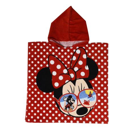 Minnie Mouse Wearing Sunglasses Hooded Bath Beach Towel Poncho  £8.49