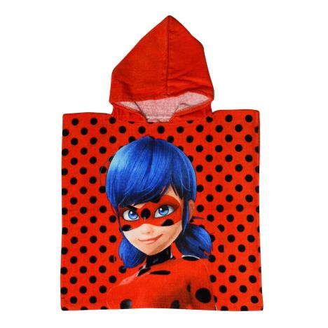 Miraculous Ladybug Red Hooded Bath Beach Towel Poncho  £8.49