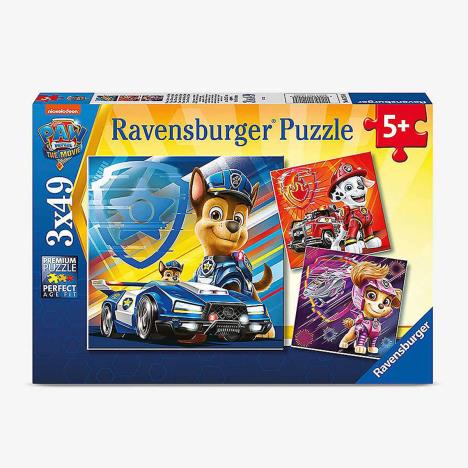 Puzzles 3x49 pièces : Pat'Patrouille, le Film (Paw Patrol) : Chase