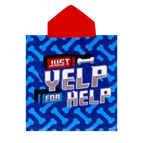 Paw Patrol Yelp For Help Bath Beach Towel Poncho  £10.99