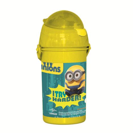 I Try Harder 500ml Minions Flip Lid Drinks Bottle  £3.99