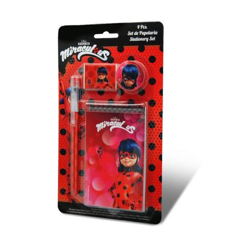 Miraculous Ladybug 4 Piece Stationery Set  £1.99