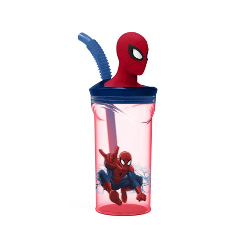 Ultimate Spiderman 350ml 3D Tumbler With Straw  £2.99