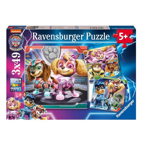 Paw Patrol The Mighty Movie 3 x 49pc Jigsaw Puzzles  £7.99