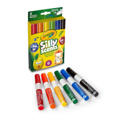 Crayola Silly Scents Chisel Tip Markers (Pack of 6)  £3.49