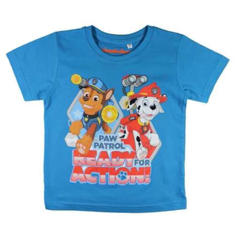 Paw Patrol Ready For Action Blue T-Shirt   £4.99