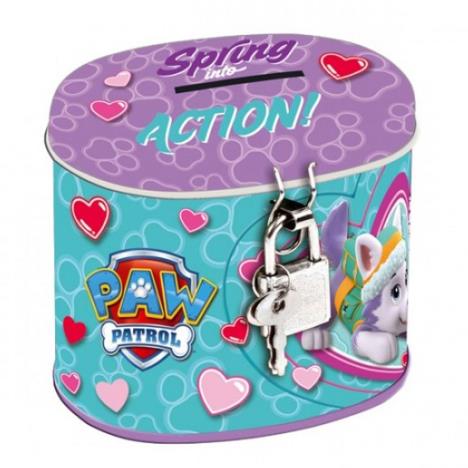 Paw Patrol Oval Money Tin with Lock  £2.99