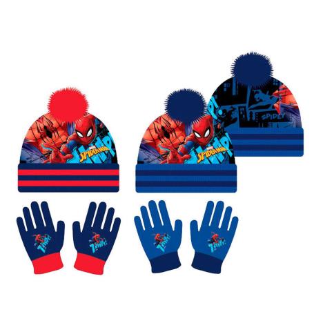 Marvel Spider-Man Bobble Hat & Gloves Set (5999100301368) - Character ...