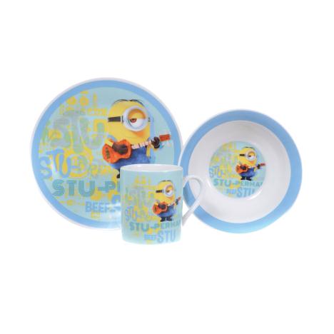 Stu-perman Minion Stuart Minions 3 Piece Breakfast Set  £7.99