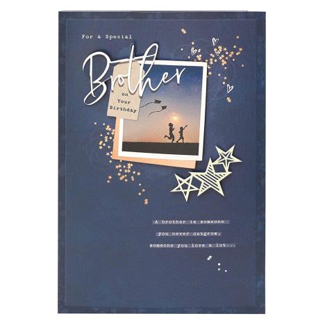 Special Brother Navy Blue Birthday Card   £3.75