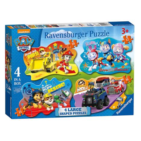 Paw Patrol 4 In A Box Large Shaped Jigsaw Puzzles  £11.99