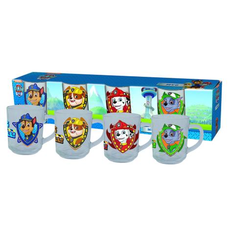Paw Patrol Glass Mug 4 Set  £5.99