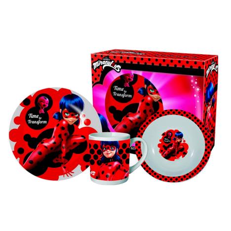 Miraculous Ladybug 3pc Breakfast Set  £7.99